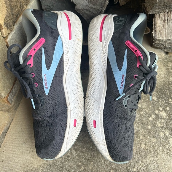 Brooks Ghost Max Ebony Open Air Lilac women’s running sneakers Sz-12.  T - Picture 3 of 16